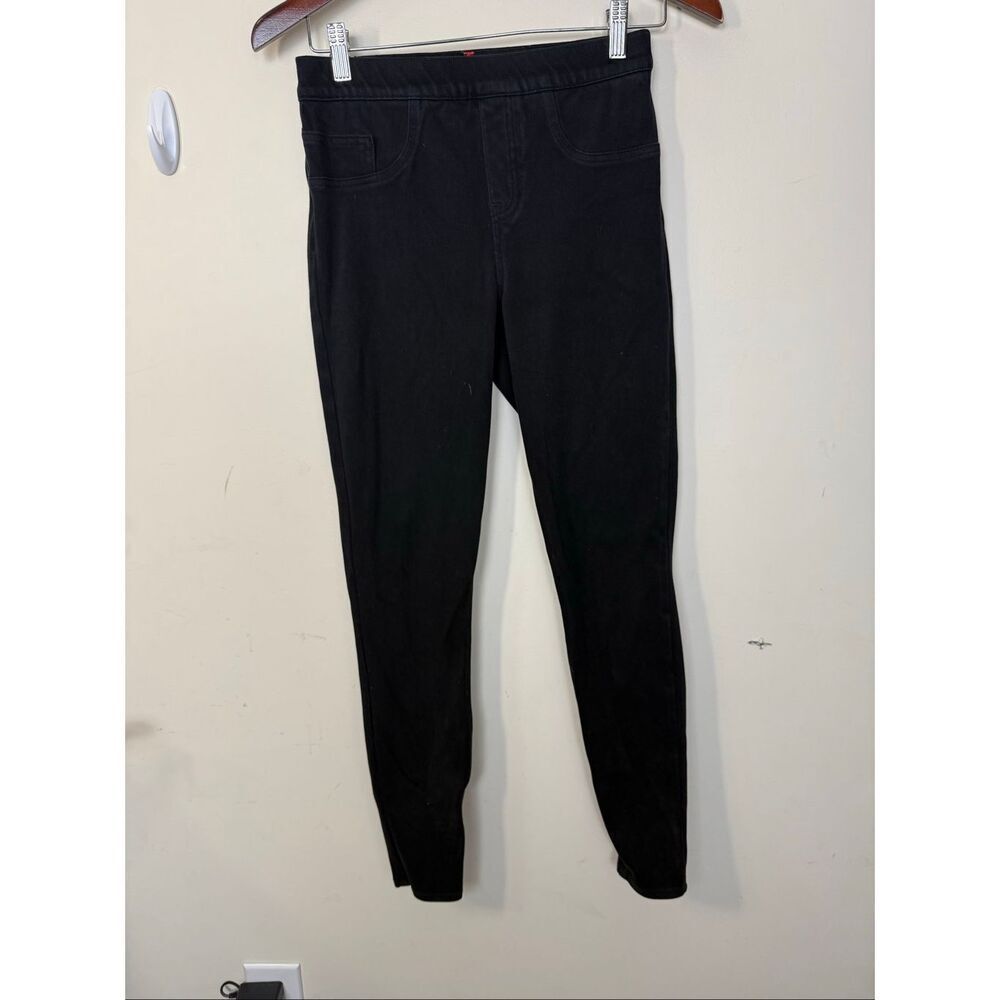 SPANX Black Skinny Jean ish Ankle Leggings Pull On Slimming 20018T Size S